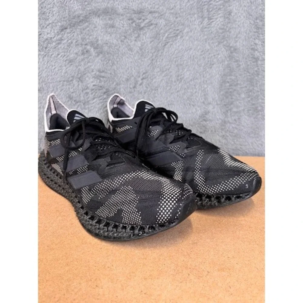 Adidas 4DFWD Pulse Womens Running Shoes Black White 3D Printed Midsole Size 10.5